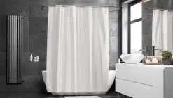 Etol Design Match shower curtain 200x240 cm (extra height), White Clearance