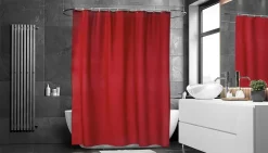 Etol Design Match Shower curtain 200x240 cm, extra high Red Clearance