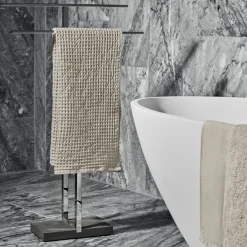 Blomus Menoto towel stand, polished steel Silver-coloured Clearance