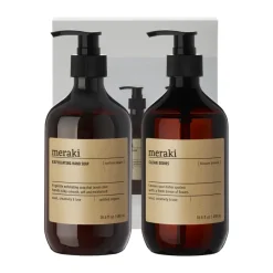 Meraki gift set hand soap and dish soap, Exfoliating Northern star, Blossom breeze White Sale