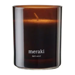 Meraki scented candle, 35 hours, Dark wood Brown Best