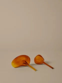 Ferm Living Mercury watering globe 2 parts, Amber, 15x24 cm Orange Hot