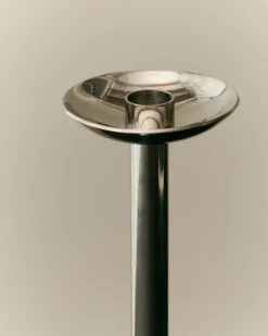 Louise Roe Metal champagne candlestick 28 cm, Stainless steel Silver-coloured Hot