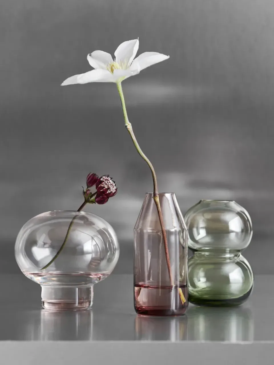 Orrefors Midsummer Mini Vase Cow Vetch, 90 mm Transparent Hot