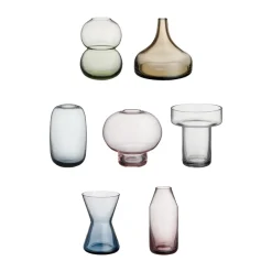 Orrefors Midsummer Mini Vases 7 pieces, Multi Transparent New
