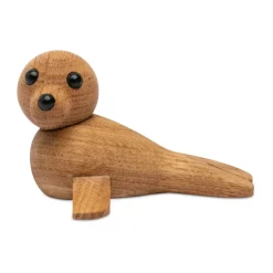 Spring Copenhagen Mini Seal decoration 9 cm, Oak Beige Sale