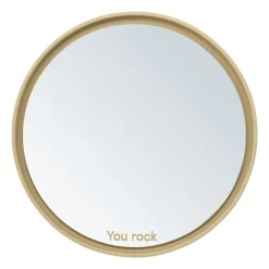 Design Letters Mirror Mirror table mirror Ø21 cm, Beige Best