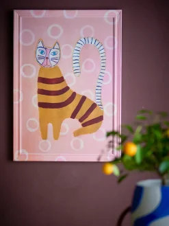 Bloomingville Missy illustration with frame 40x56 cm, Rose Pink Discount