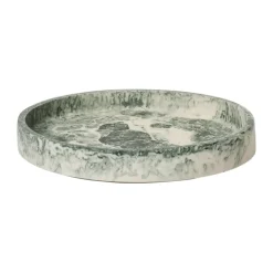 Ferm Living Mist decorative tray Ø20 cm, Emerald-off-white Grey New