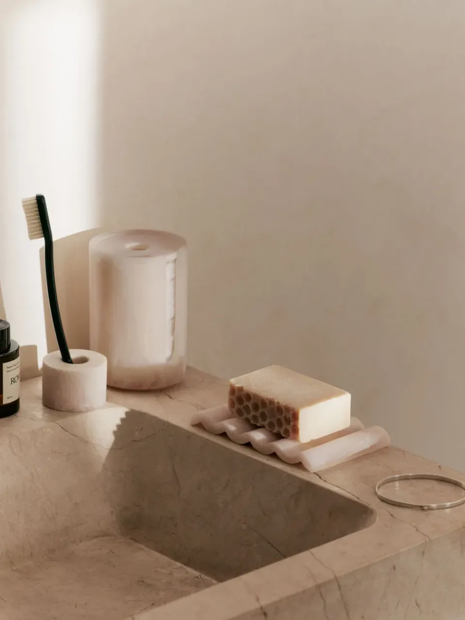 Ferm Living Mist soap dish 9x14 cm, Pearl Beige Best