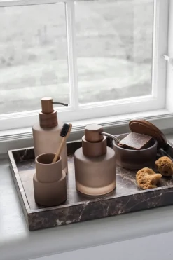 Mette Ditmer Modest soap dispenser tall, Walnut Brown Clearance