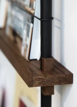 MOEBE magazine rack, Smoked oak- White Online