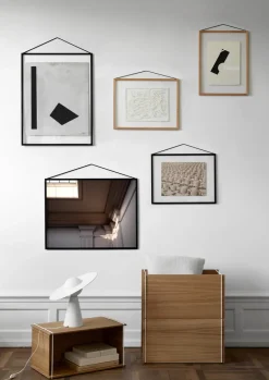 MOEBE oak frame 40x50 cm, Transparent. Wood. Black BrownBlack Best