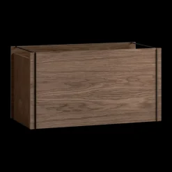 MOEBE storage box, Smoked oak-black Brown Discount