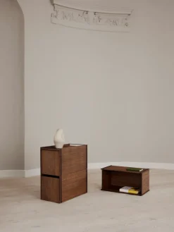 MOEBE storage box, Smoked oak-black Brown Discount