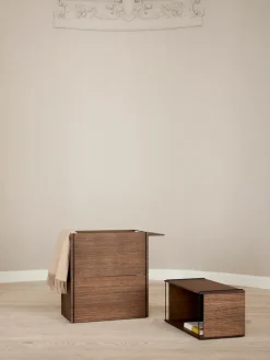 MOEBE storage box, Smoked oak-black Brown Discount