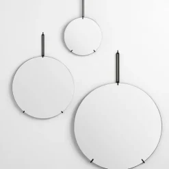 MOEBE wall mirror Ø 70 cm, Black Best