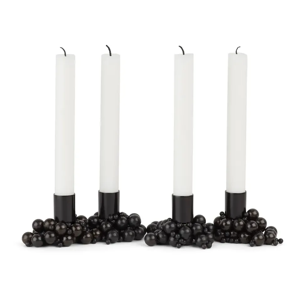 Gejst Molekyl candlestick 4, Black Clearance