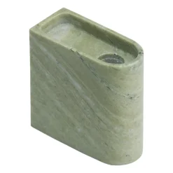 Northern Monolith candle holder low, Mixed marble Green Discount