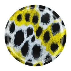 Hem Monster tray Medium Ø49 cm, White-yellow-black WhiteYellowBlack Best