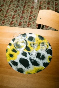 Hem Monster tray Medium Ø49 cm, White-yellow-black WhiteYellowBlack Best
