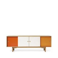 Zweed Moodi 180 side table, /white, oak structure Orange Best