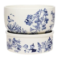 Moomin Arabia Moomin Haru plant pot, 17x15 cm BlueWhite Hot