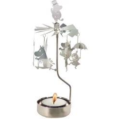 Pluto Design Moomin rotary candleholder, Moomin family Silver-coloured Online