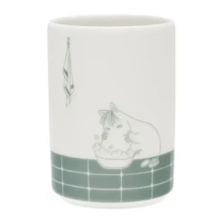 Moomin Arabia Moomin toothbrush holder, Bath time green-white GreenWhite Discount