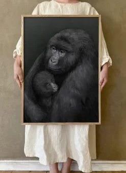 Kunskapstavlan® Mountain gorilla poster, 50x70 cm Multi
