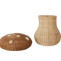 OYOY Mushroom basket, Nature Brown Sale