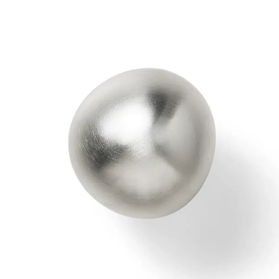 Ferm Living Mushroom hook, Brushed stainless steel Silver-coloured Clearance