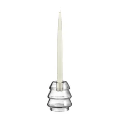 Muurla candle holder 10.5 cm, Fir Transparent