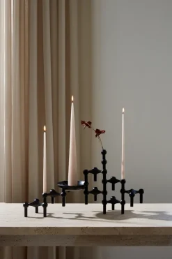 STOFF Nagel candle holder, matte Black Online