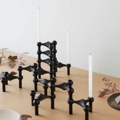 STOFF Nagel candle holder, matte Black Online