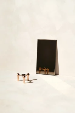STOFF Nagel candle holder, Rosé gold Pink Discount