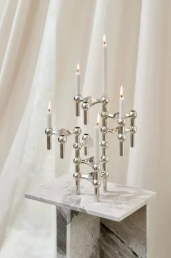 STOFF Nagel candles 12-pack, Linen Grey Best