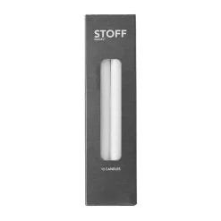 STOFF Nagel candles 12-pack, White Outlet