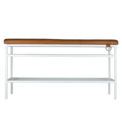 Maze Nancy shoe shelf, White-Cognac BrownWhite Hot