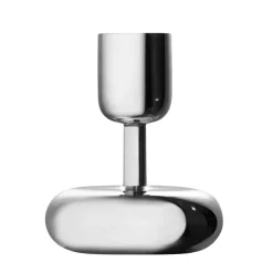 Iittala Nappula candle holder steel, small 107 mm Silver-coloured Clearance
