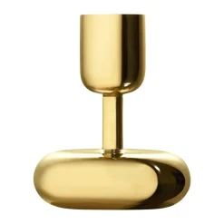 Iittala Nappula candleholder brass, small 107 mm Gold-coloured New