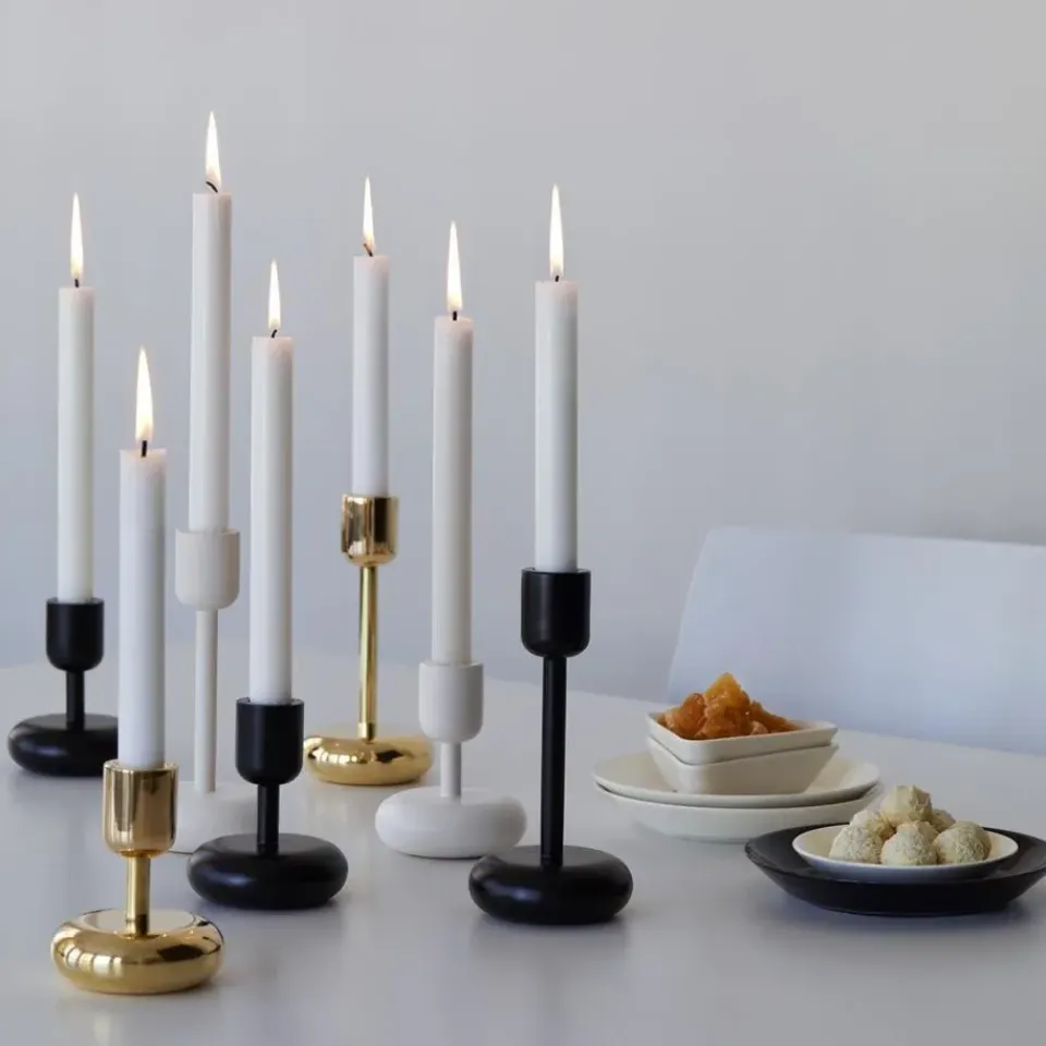 Iittala Nappula candleholder brass, small 107 mm Gold-coloured New