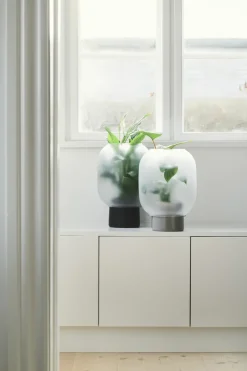 Gejst Nebl flower pot with frosted glass Ø26 cm, Black Clearance
