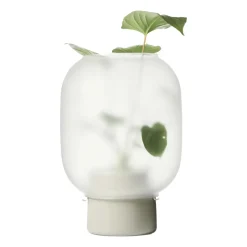 Gejst Nebl flower pot with frosted glass Ø26 cm, Grey Clearance