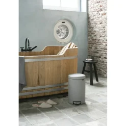 Brabantia New Icon pedal bin 12 liter, Mineral concrete Grey