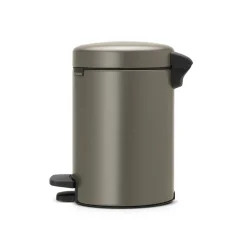 Brabantia New Icon pedal bin 3 liter, platinum Silver-coloured Hot
