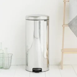 Brabantia New Icon pedal bin 30 liter, matt steel Silver-coloured Discount