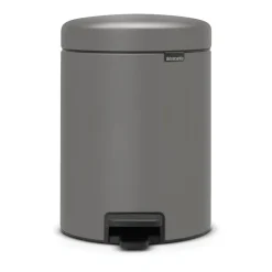 Brabantia New Icon pedal bin 5 liter, Mineral concrete Grey Clearance
