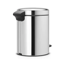 Brabantia New Icon pedal bin 5 liter, brilliant steel Silver-coloured Discount
