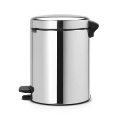 Brabantia New Icon pedal bin 5 liter, brilliant steel Silver-coloured Discount